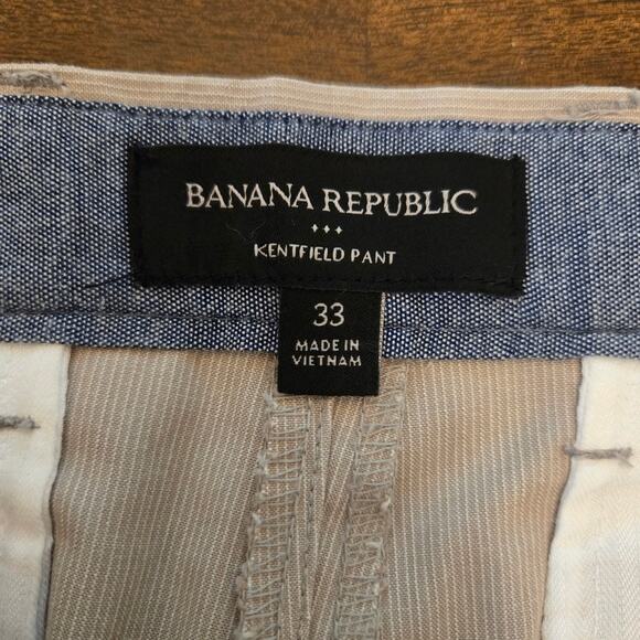 Banana Republic Men's Kentfield Slim Straight Pant Tan Size 33 - Picture 6 of 9